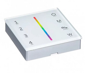 Пульт Панель RGB сенсорная 4 зоны SG24 белая LUX