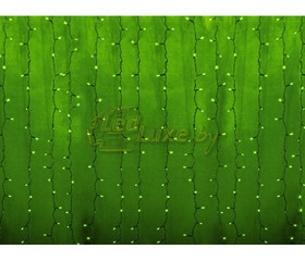 Светодиодная гирлянда Дождь 2х1,5м, 192 LED, 220V (на прозрачном проводе) Артикул: 75330