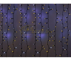 Светодиодная гирлянда Дождь 2х1,5м, 192 LED, 220V (на прозрачном проводе) Артикул: 75336